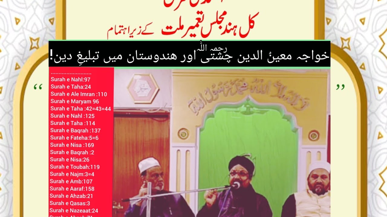 Khwajah Muien Uddeen Chishti Ajmeri قدس سرہ Aur Hindustan Mein Dawat o Tableegh! 