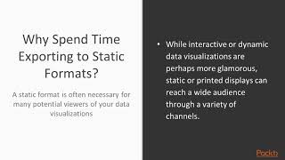 Advanced Data Visualization : Exporting to Static Formats | packtpub.com