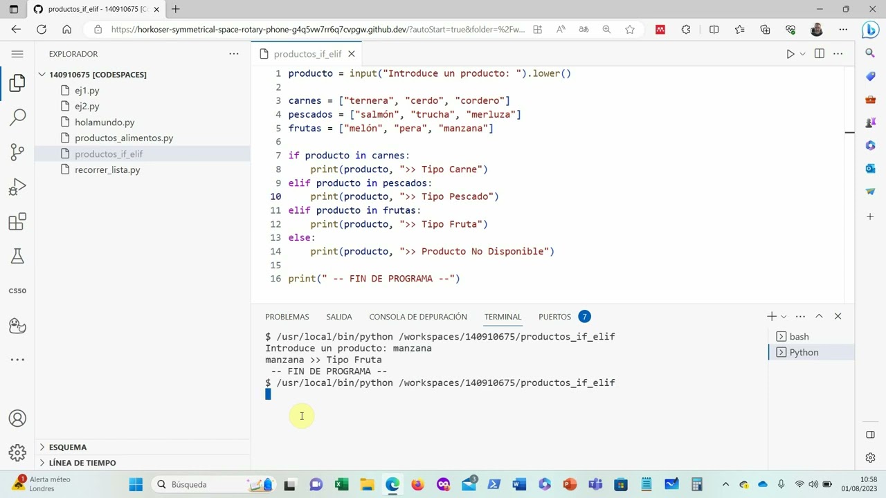 PYTHON: Diferencias entre IF/ELSE e IF/ELIF/ELSE en múltiples comparaciones. ¡Evita el error!