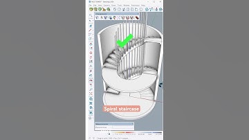 The fastest way to Create a “Spiral Staircase” in sketchUp.