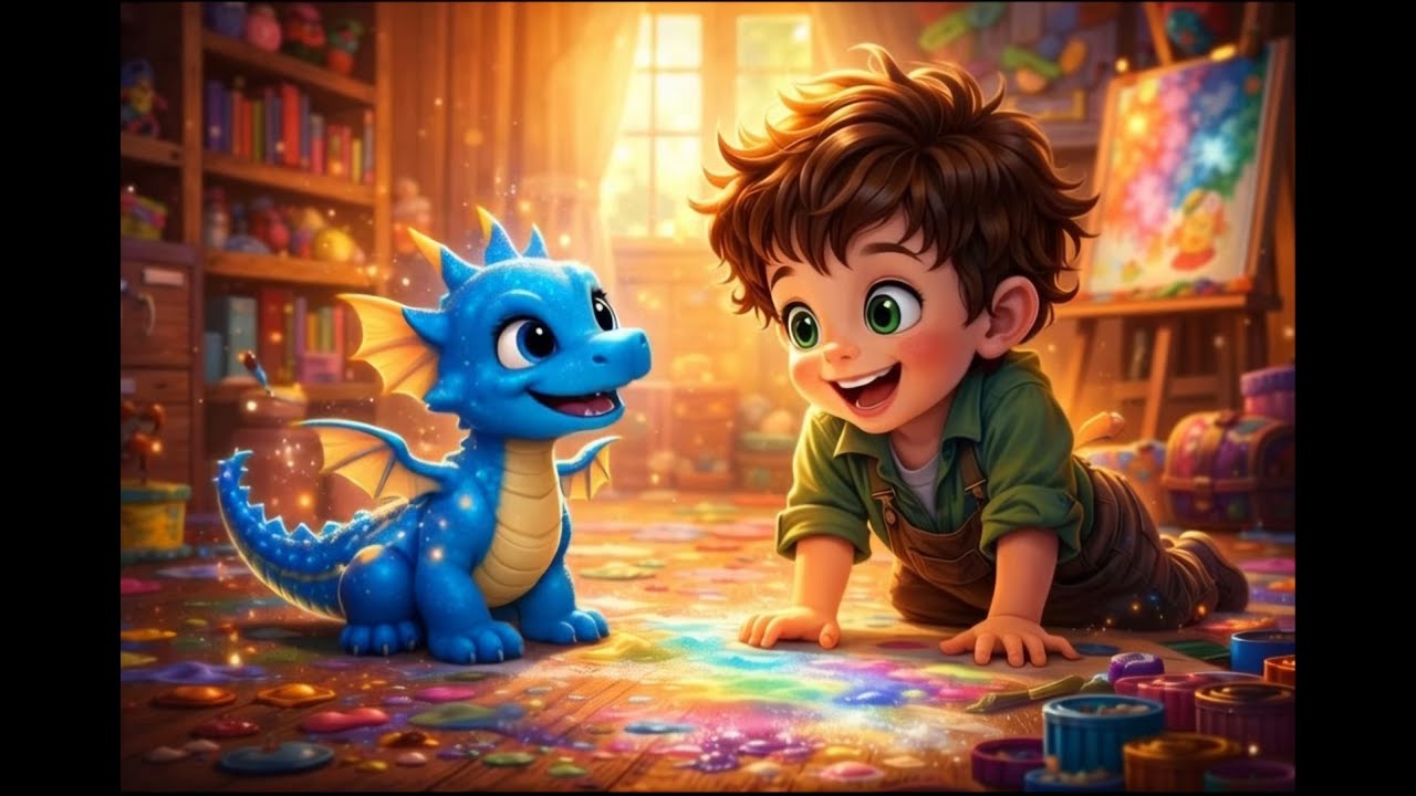 "Benny & Sparky and the Rainbow Crystal" | Magical Kids Story 🌈✨