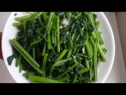 Video cách làm cải bó xôi xào tỏi thơm phức. - youtube