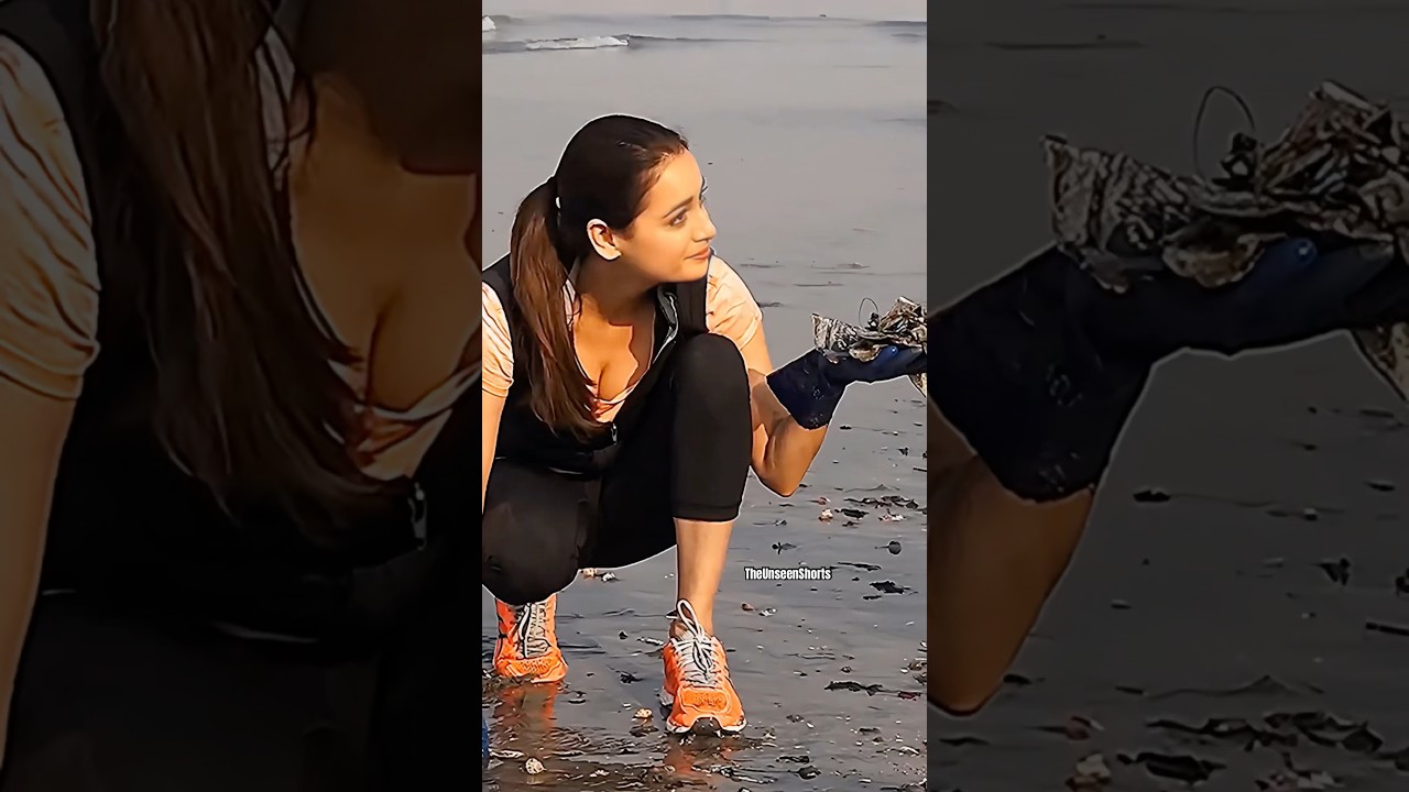 Dia Mirza Cleaning the beach🫶😍in Mumbai for cause|The Unseen Shorts 