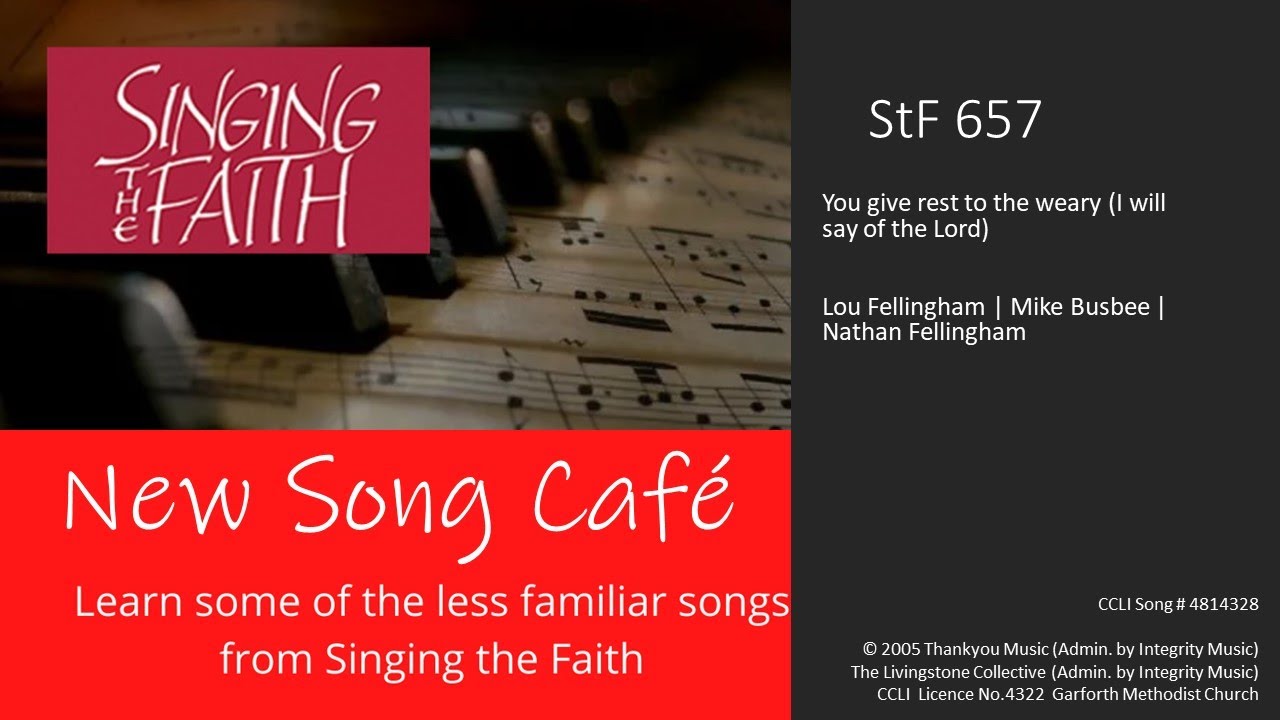 New Song Cafe 5: StF 657 I will Say of the Lord - YouTube