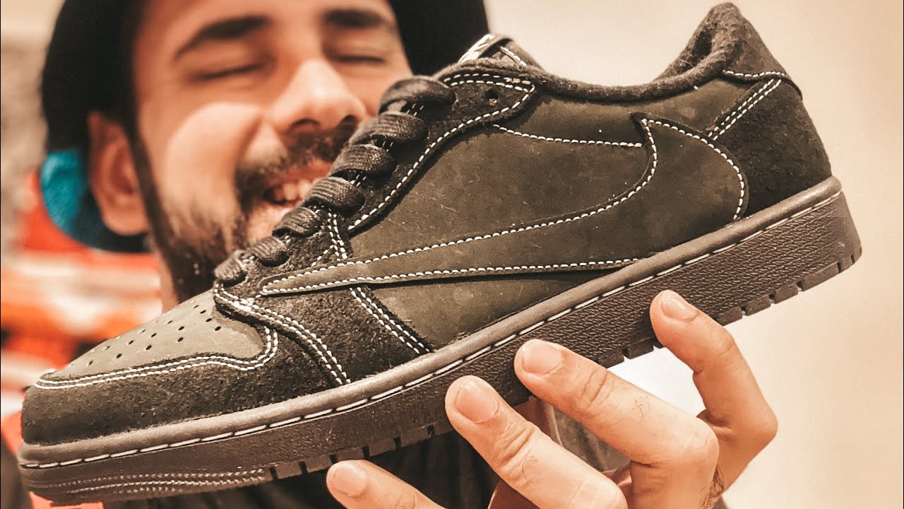 Air Jordan 1 Low OG Travis Scott Black Phantom #review - YouTube