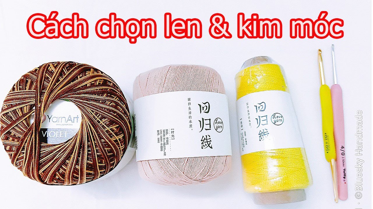 Hướng dẫn móc len cơ bản | Cách chọn kim móc phù hợp với len cho người ...