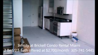 Infinity at Brickell 2 bedroom flow-through unit (East & West View)