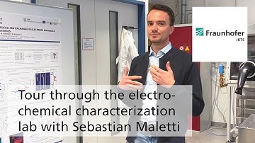 Tour through the electrochemical characterization lab at Fraunhofer IKTS
