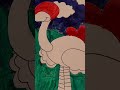 Take 36 satisfying seconds | Long legged bird! #calmingcontent #arttimelapse #satisfying