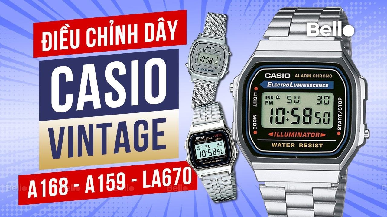 Cách điều chỉnh dây đồng hồ Casio Vintage Điện tử CỰC DỄ
