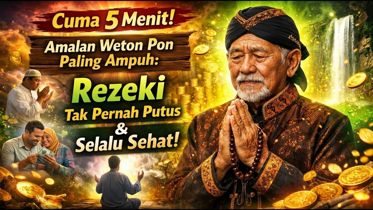 Cuma 5 Menit❗ Amalan Weton Pon Paling Ampuh: Rezeki Tak Pernah Putus & Selalu Sehat!