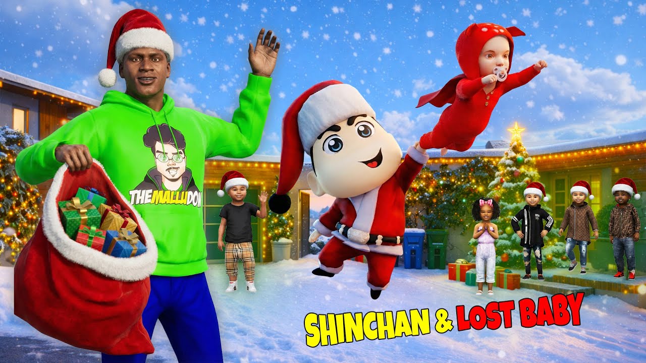 Franklin and Shinchan try to find the real parents of the lost baby👶⚡ | GTA 5 Malayalam