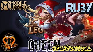 RUBY Tiktok |Queen of Lifesteal- Perfect gameplay🔥~MLBB Profile