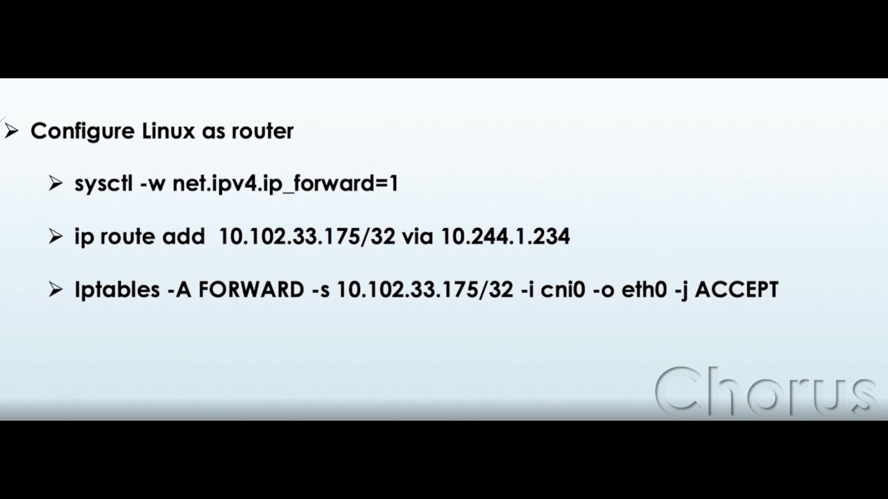 set ip forwarding linux