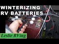 RV Battery Storage or Winterizing RV Batteries