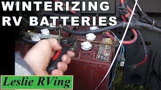 RV Battery Storage or Winterizing RV Batteries