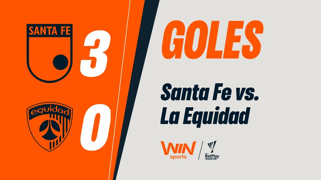 Santa Fe vs. La Equidad (goles) | Liga BetPlay Dimayor 2025-2 | Fecha 13