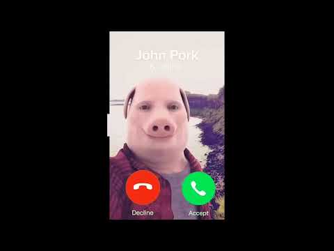 John Pork the decline swine of the phone, dont decline hes call.