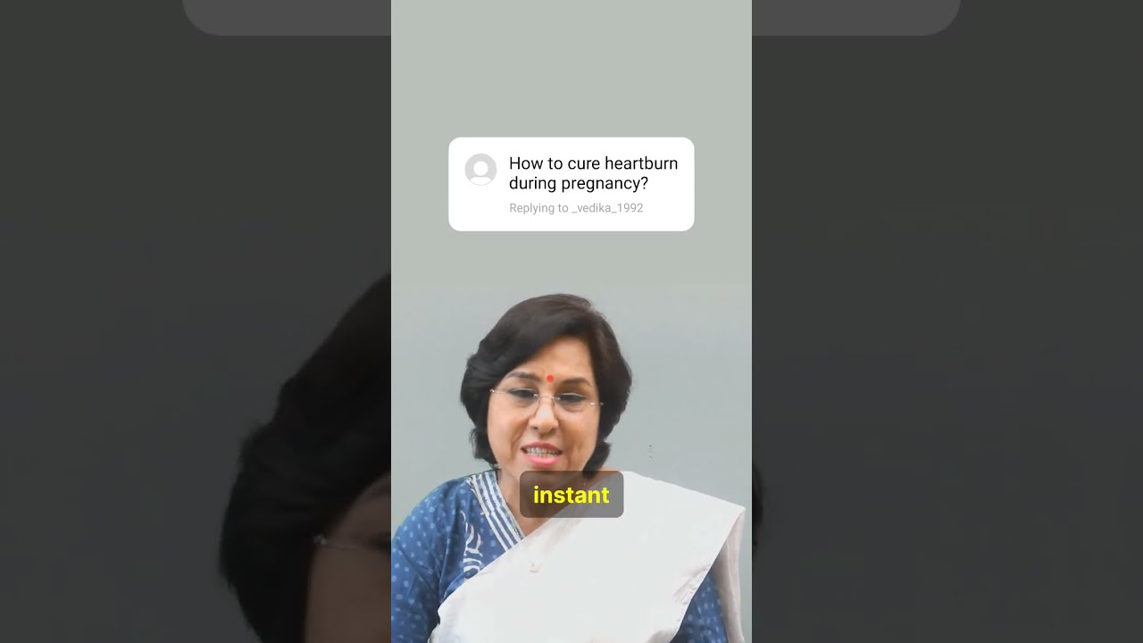Heartburn during pregnancy? Here are insights from expert Dr.Anita #pregnancy #pregnancytips