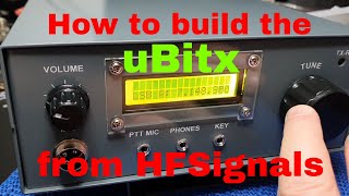 How to build the uBitx from HfSignals part 2, it works wahoo!!