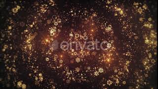 Christmas Glitter Gold Particles | Motion Graphics - Envato elements