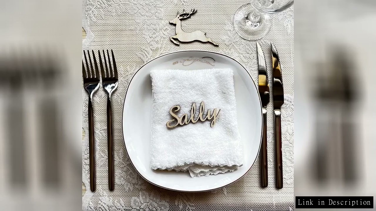 Custom Laser Cut Wooden Wedding Place Name Cards Personalized Acrylic Guest Seating Tags Party Weddi