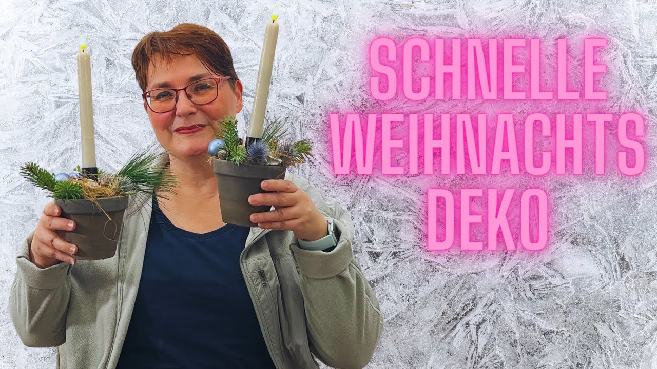 Schnelle Weihnachtsdeko selber machen DekoTipp fürs Büro YouTube