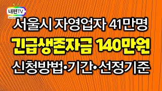 서울형 긴급재난지원금 서울 자영업자 생존자금 140만원…