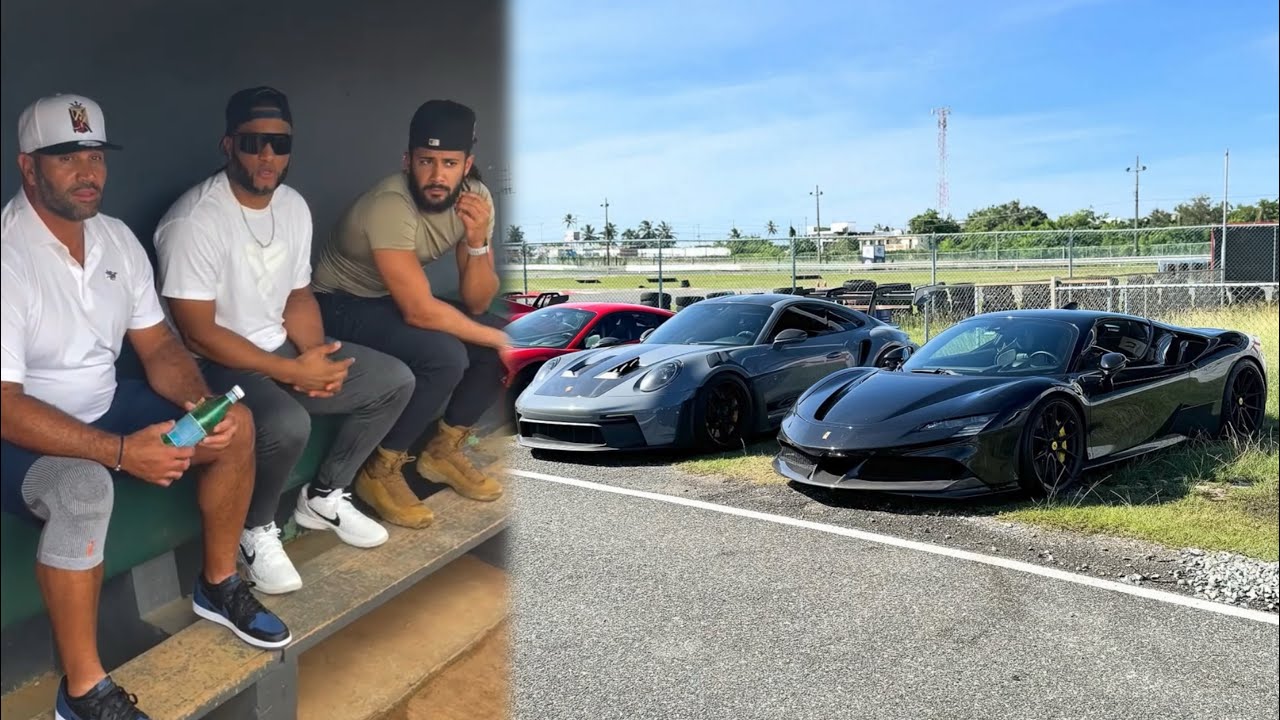 Los Peloteros Tatis Jr, Cano y Albert Pujols Llegan Juntos En Carros Deportivos a Los Entrenamientos