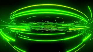 Neon Energy Rings Flow – Green and Monochrome Futuristic Seamless 4K VJ Loop