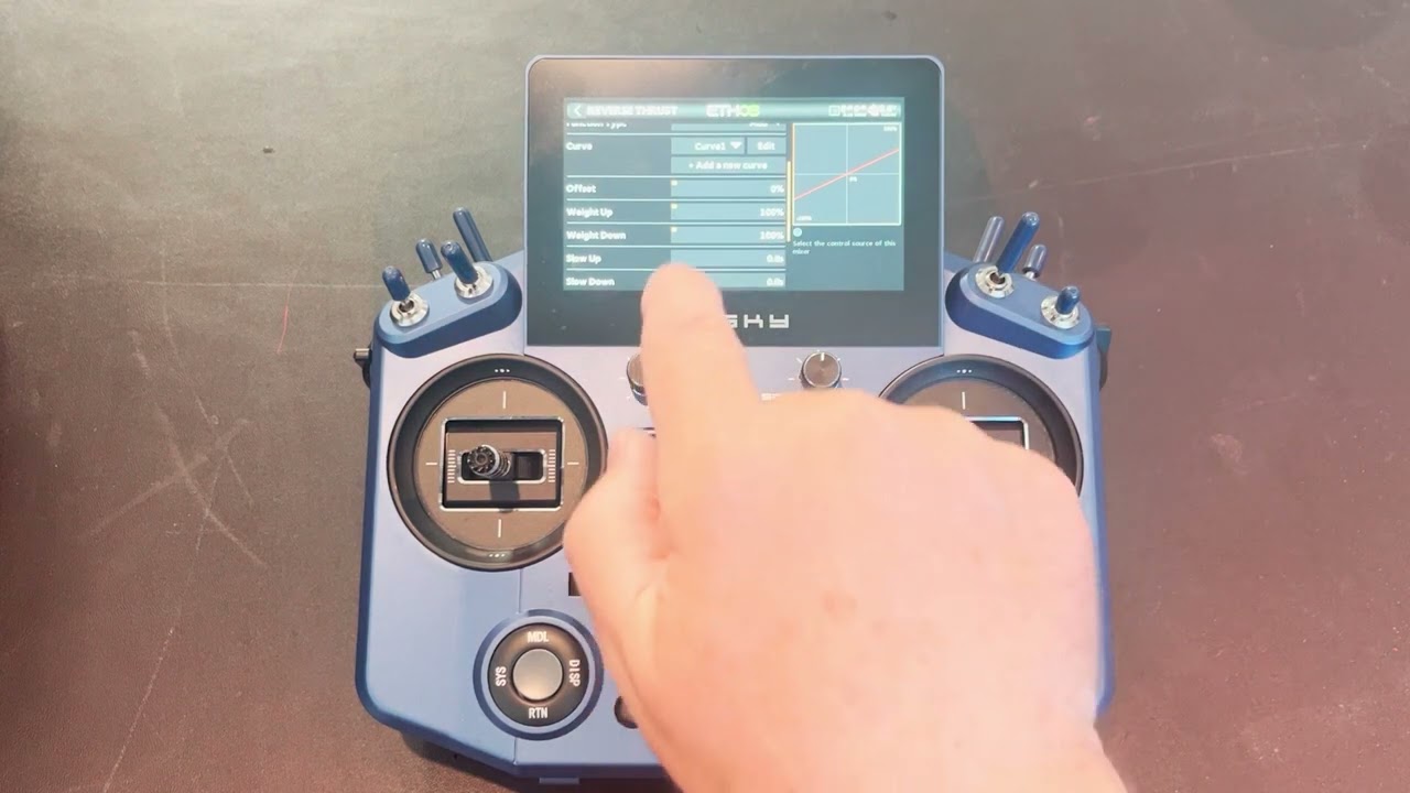 Reverse thrust set up with an FrSky X20S