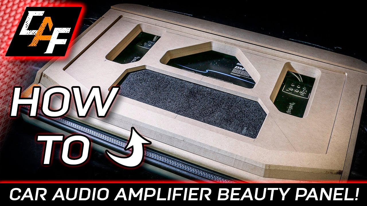 Amplifier Beauty Panel - HIDE THE WIRING! - CarAudioFabrication