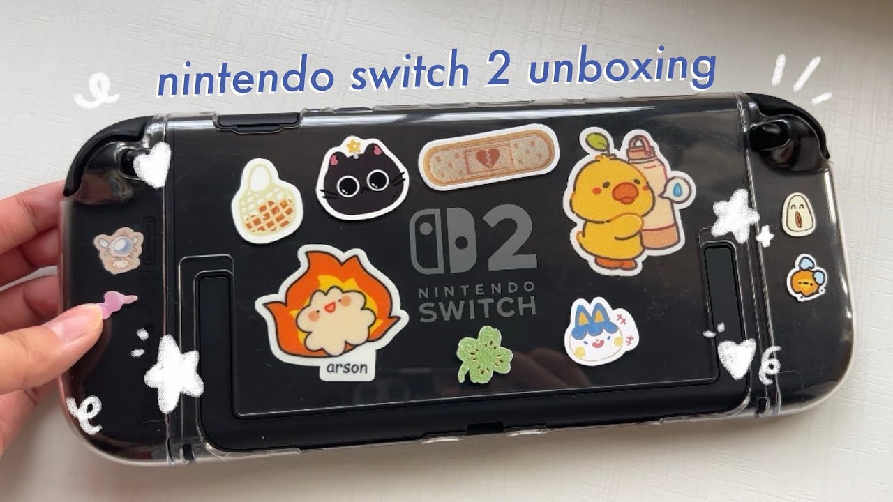 nintendo switch 2 + accessories unboxing 🍄📦