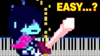 Rude Buster - DELTARUNE Chapter 1 | EASY Piano Tutorial + Sheet Link 🎵
