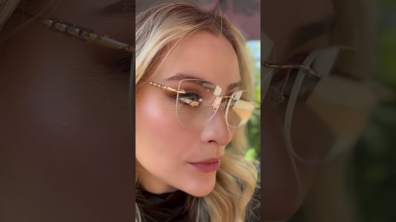 Armação de Óculos de Grau Feminino Poliana Dourado Parafusado – Spot Óculos
