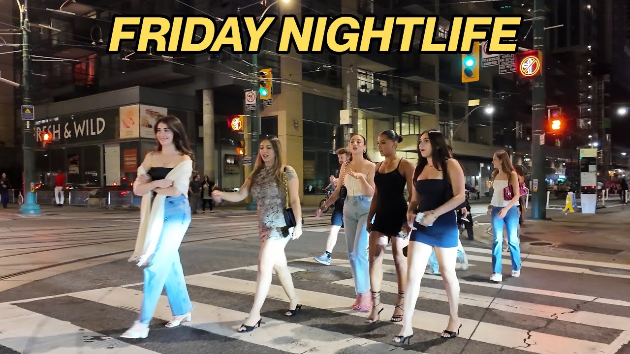 Downtown Toronto Nightlife on King West | Friday Walk (July 2025)