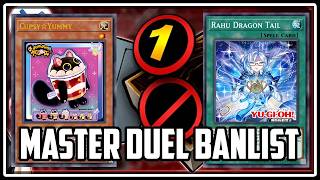 Celebrity NEW Master Duel Banlist! EVERYTHING Got Hit! Net Worth