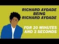 Richard Ayoade being Richard Ayoade for 20 minutes and 4 seconds