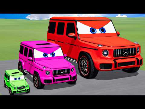 Big & Small Colors Vizor VS Trains Thomas | BeamNG.drive