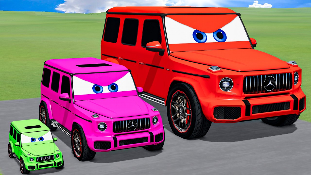 Big & Small Colors Vizor VS Trains Thomas | BeamNG.drive