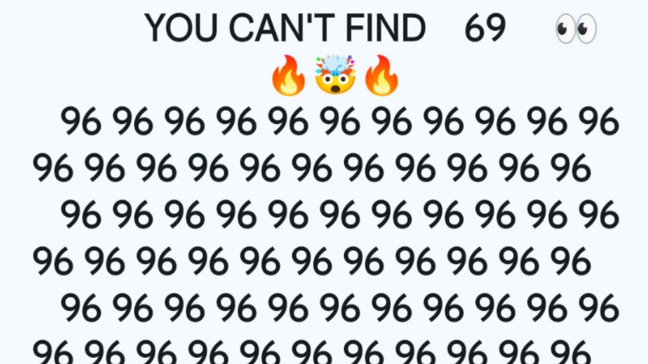 YOU CAN'T FIND 69