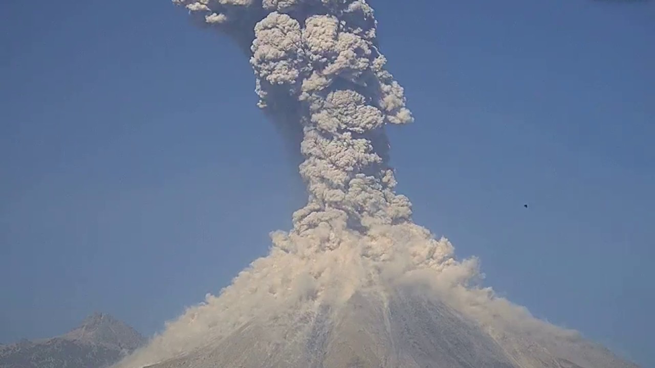 Espectacular explosión del Volcán de Colima 23 de enero 2017 - YouTube