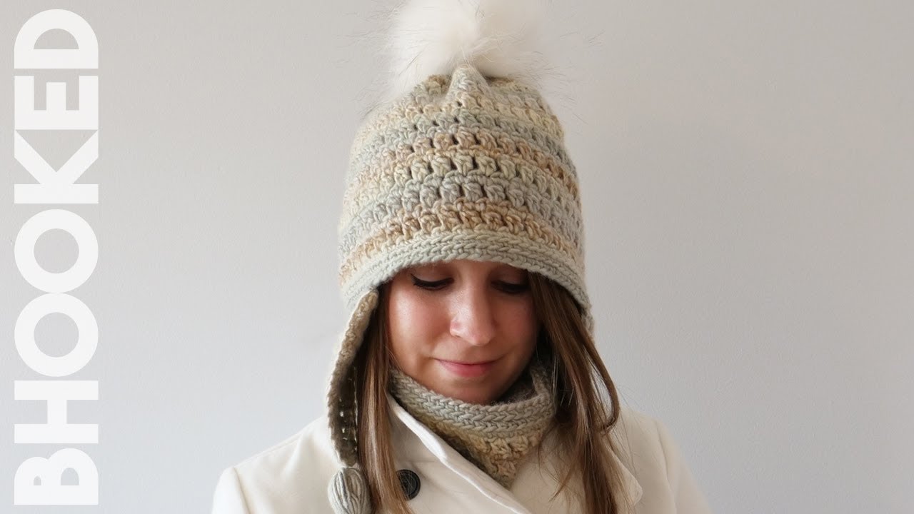 How to Earflap Hat (Part of Matching Set!) - YouTube
