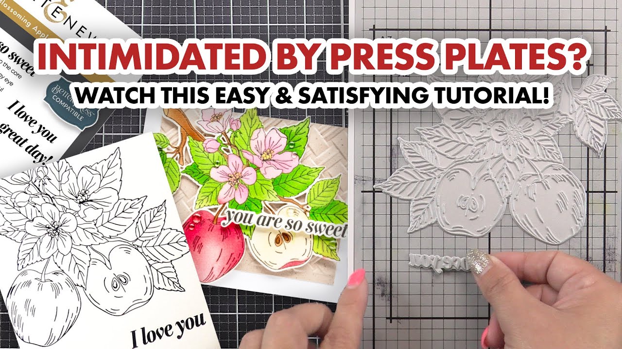 Blossoming Apple Press Plates/Foil Plates
