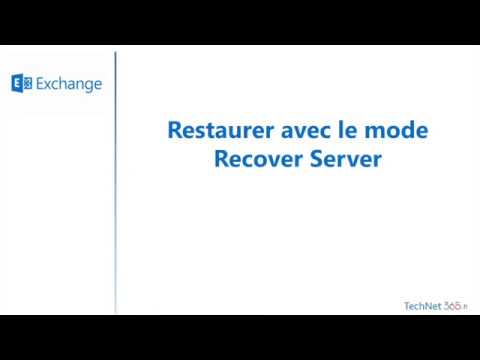 Exchange   Installation en mode Recover Server