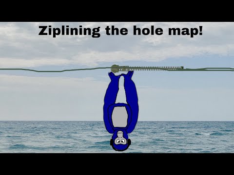 Ziplining the hole beach map (gameplay as well)