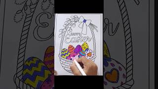 happy easter coloring