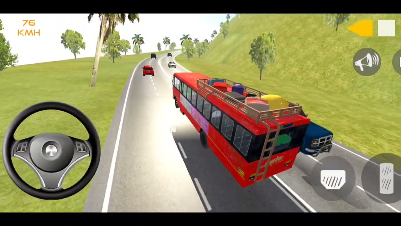 Indian sleeper Bus simulator 👍 gameplay 3D||mobile game video 🚨 android and ios 