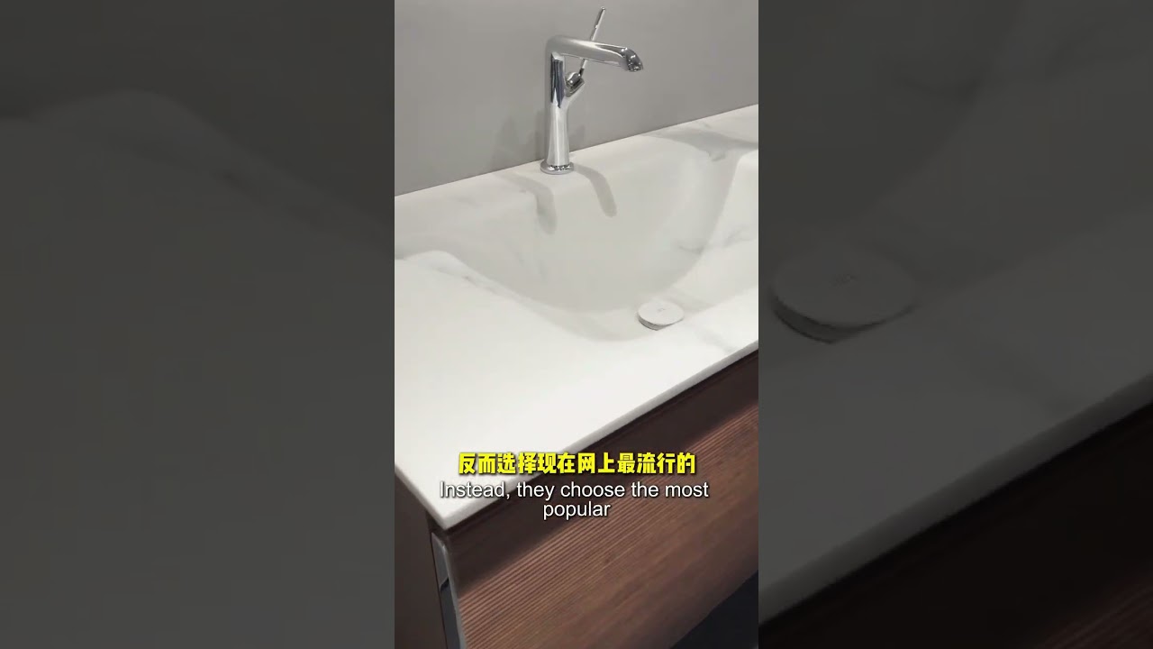 Stainless steel bathroom vanity