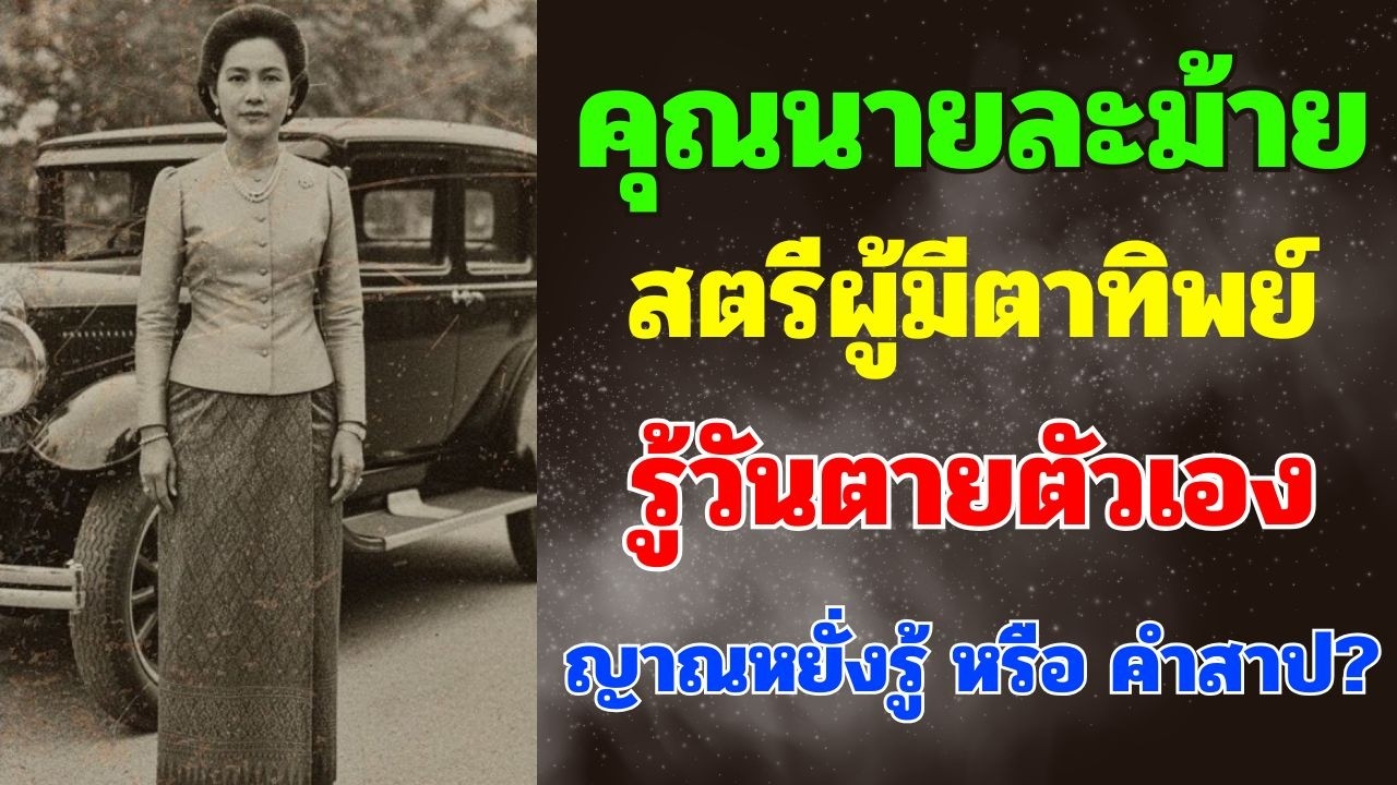 คุณนายละม้าย มีตาทิพย์รู้เหตุการณ์ล่วงหน้า รู้วันตายตัวเอง